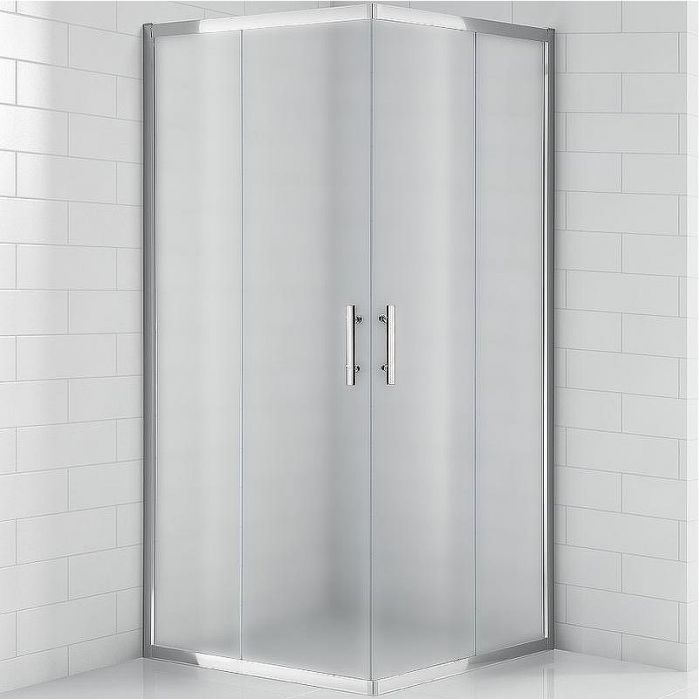 Душевой уголок Cezares Eco 90x90 ECO-O-A-2-90-P-Cr профиль Хром стекло рифленое