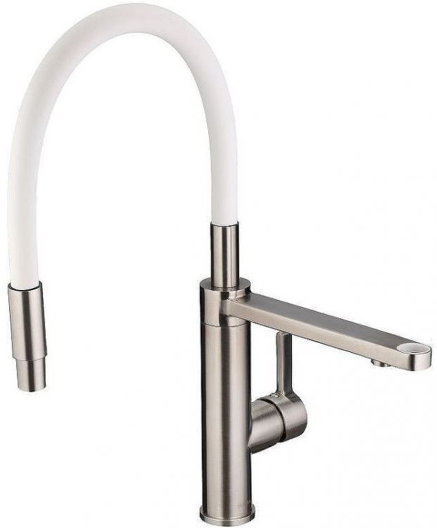 Смеситель для кухни Swedbe Selene Plus 8641 Нержавеющая сталь Белый