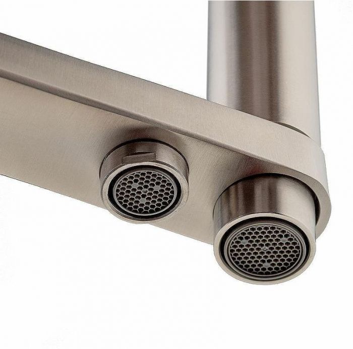 Смеситель для кухни Swedbe Selene Plus 8641 Нержавеющая сталь Белый