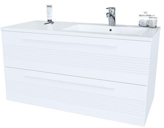 Тумба с раковиной SanVit Соната-2 100 ksonata2100R подвесная цвет Белый