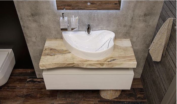 Тумба Velvex Felay 96 tpFEL.95-43.21 подвесная Белая глянцевая