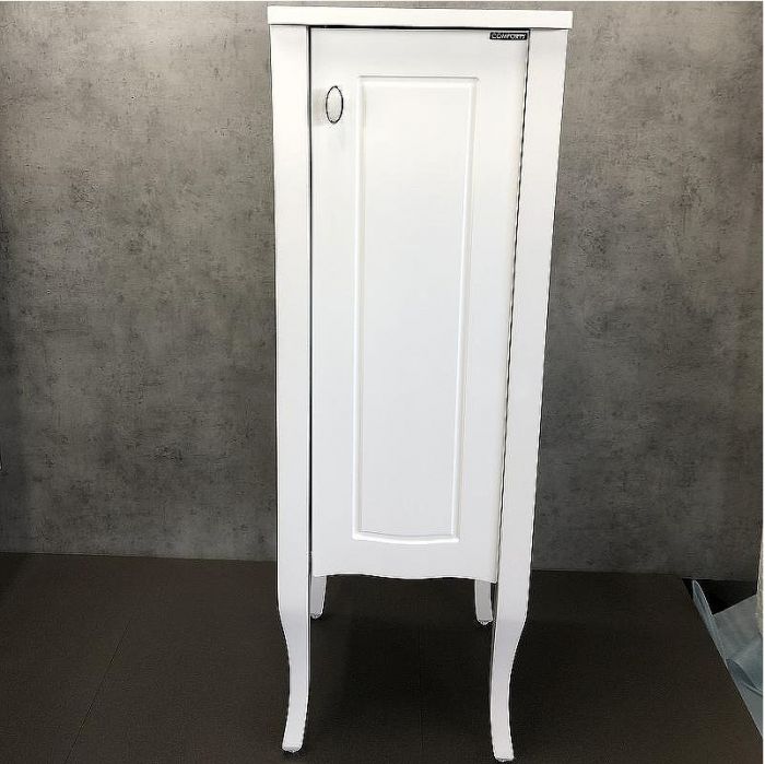 Шкаф пенал Comforty Павия 40 00004148000 Белый глянец