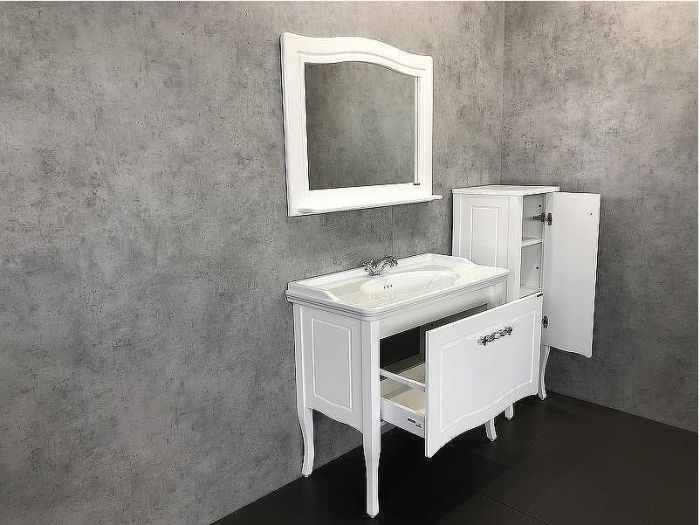 Шкаф пенал Comforty Павия 40 00004148000 Белый глянец