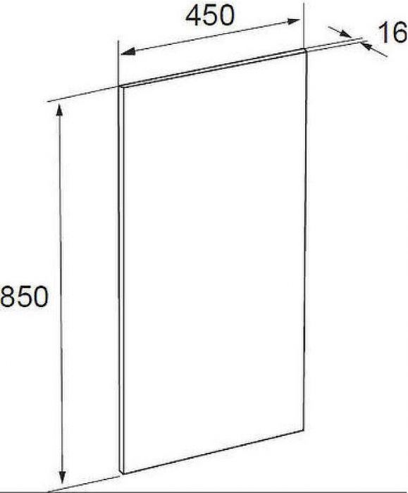 Зеркало Roca The Gap 45 ZRU9000090 с подсветкой (светильник сверху)