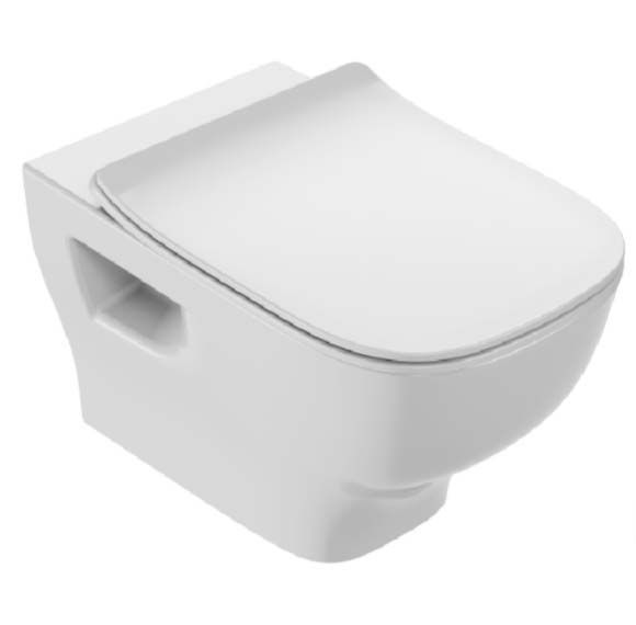  Унитаз безободковый Jacob Delafon Struktura EDE102-00, с плоской крышкой