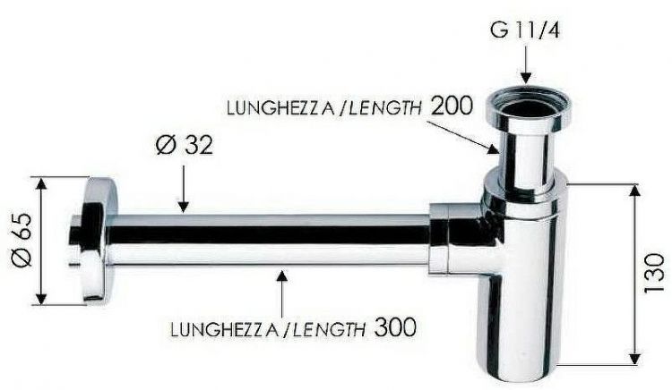 Сифон для раковины Remer 958LVO Бронза Сифон для раковины Remer 958LVO Бронза