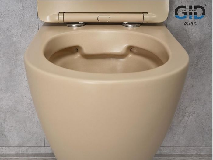 Унитаз Gid Convexo Sr2198 62210Y подвесной цвет Светло-коричневый матовый с сиденьем Микролифт
