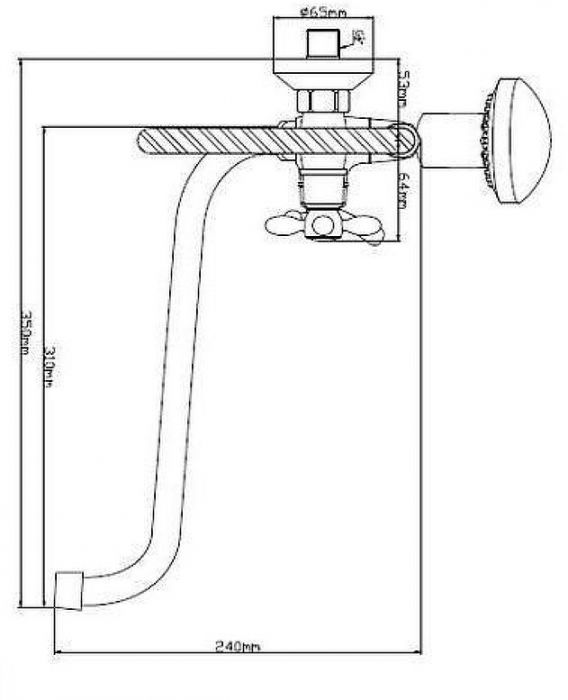 Смеситель для ванны Boou BA5318-3-C007-B702 универсальный цвет Хром