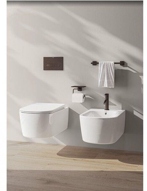 Унитаз Kludi Resa S 27WCSET53 подвесной цвет Белый матовый с сиденьем Микролифт