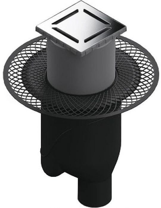 Душевой трап Berges Platz Norma 150x150 091059 с решеткой Хром