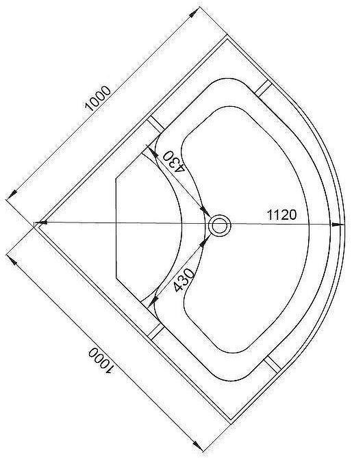 Душевая кабина Avacan 100 L910 без гидромассажа Душевая кабина Avacan 100 L910 без гидромассажа