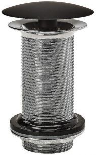 Донный клапан Wirquin Black touch Free Flow 30722856 Черный матовый