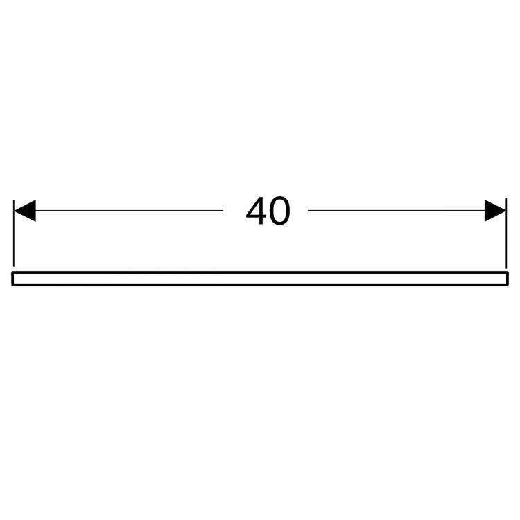 Держатель для полотенца Geberit, круглый, хромированный, 400 х 10 х 40 мм Держатель для полотенца Geberit, круглый, хромированный, 400 х 10 х 40 мм