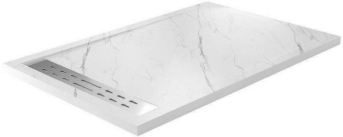 Душевой поддон из искусственного камня WasserKRAFT Rhin 140x90 44T36 Белый матовый