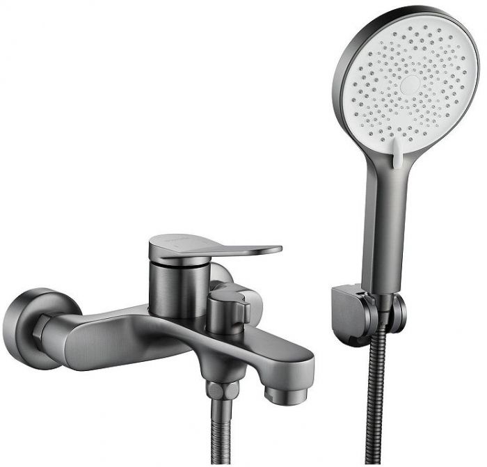 Смеситель для ванны Shevanik S6202T цвет Оружейная сталь