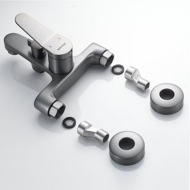 Смеситель для ванны Shevanik S6202T цвет Оружейная сталь Смеситель для ванны Shevanik S6202T цвет Оружейная сталь