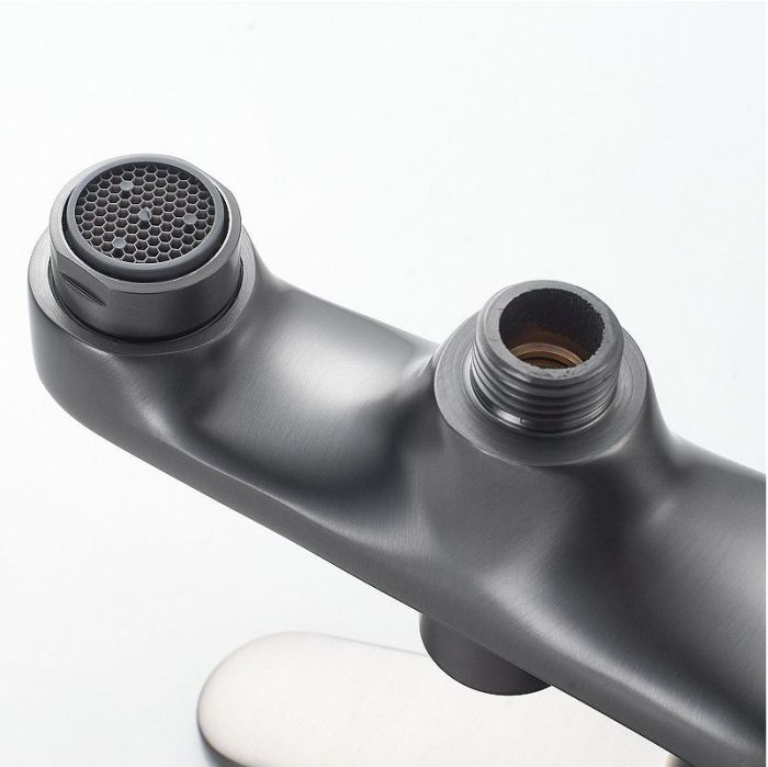 Смеситель для ванны Shevanik S6202T цвет Оружейная сталь