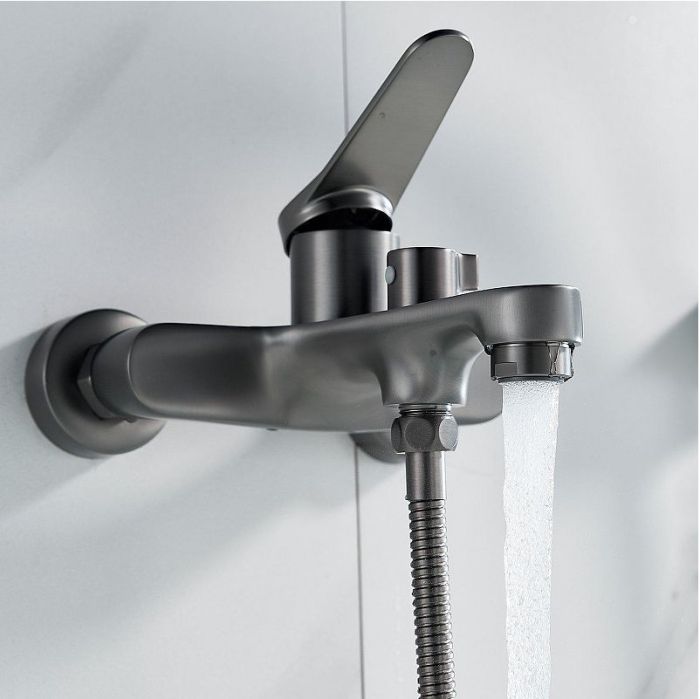 Смеситель для ванны Shevanik S6202T цвет Оружейная сталь