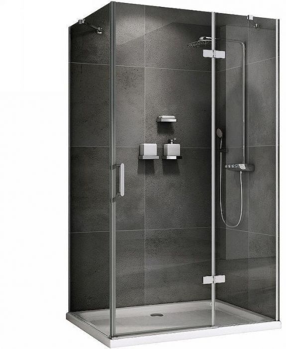 Душевой уголок Abber Zart 120x70 AG08120-S71 профиль Хром стекло прозрачное