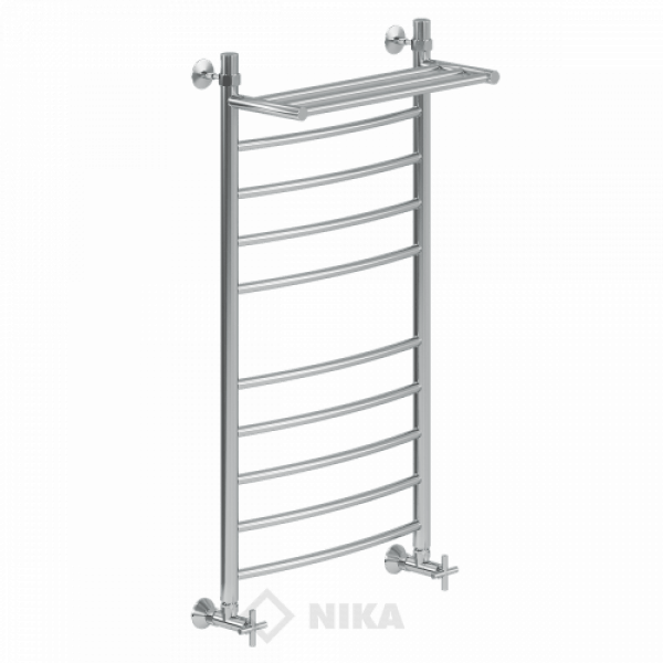 Полотенцесушитель Ника ЛД (г) ВП-100/50/56 с полочкой водяной