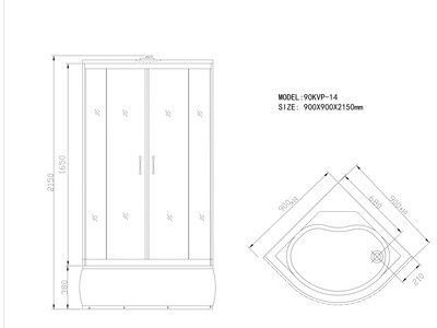Душевая кабина Lorosa Unio 90KVP-14 Душевая кабина Lorosa Unio 90KVP-14