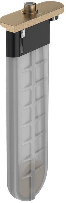 Hansgrohe sBox Внешняя часть встраиваемого шланга, монтаж на край ванны, цвет: шлифованная бронза