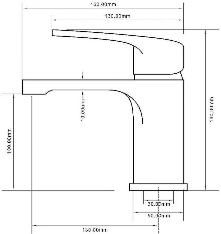 Смеситель для раковины Royce Lotus RCM-111701CR Хром