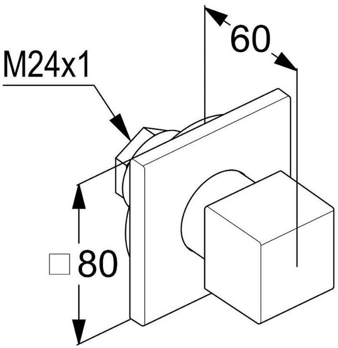 Переключатель потоков Kludi Decus 548460575 Хром