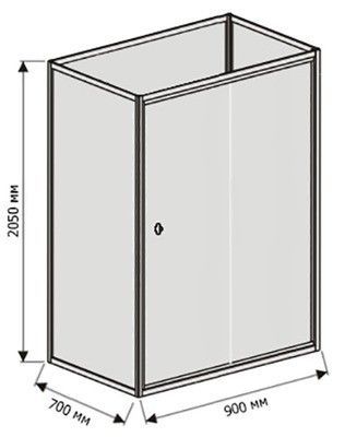 Душевая кабина RGW Andaman OLB-207 70x90 см, профиль хром Душевая кабина RGW Andaman OLB-207 70x90 см, профиль хром