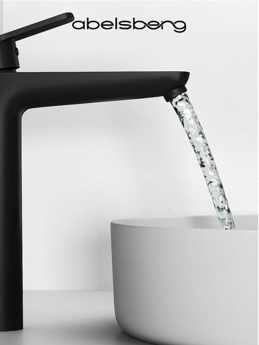 Смеситель для раковины Abelsberg Lineara UNF23509MB цвет Вулканический черный