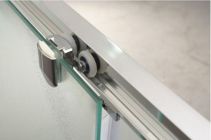 Шторка на ванну BelBagno Uno 170 UNO-VF-2-170/145-P-Cr профиль Хром стекло рифленое