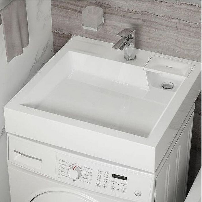 Раковина Reflexion Sigma 60 RX6060SI на стиральную машину Белая