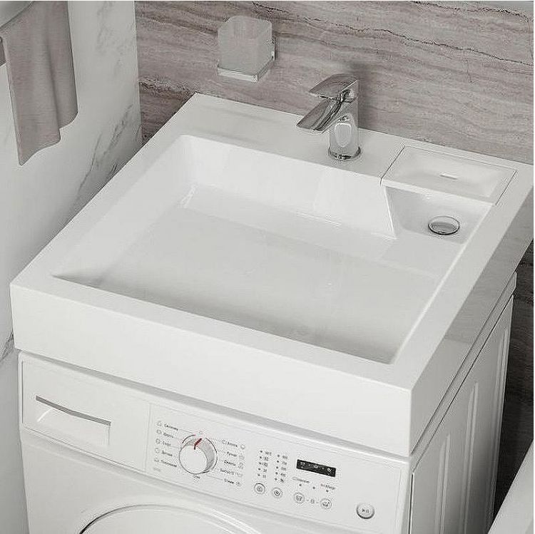 Раковина Reflexion Sigma 60 RX6060SI на стиральную машину Белая