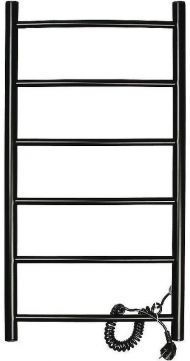 Электрический полотенцесушитель Domoterm Аврора DMT 109-6 40x80 EKR Черный матовый