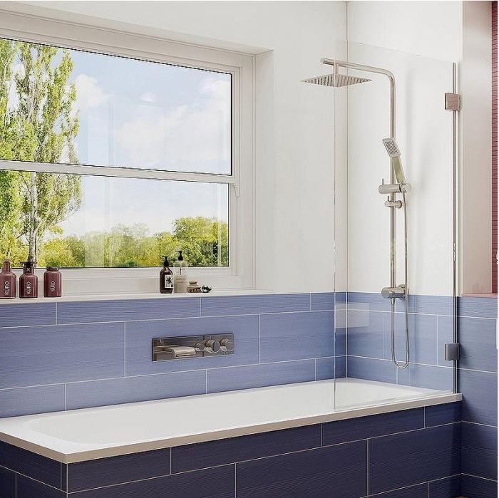 Шторка на ванну Ambassador Bath Screens 70х140 16041101 профиль Хром стекло CrystalPure