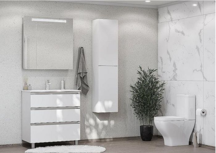 Тумба под раковину Roca The Gap 80 A857406806 подвесная Белый глянец