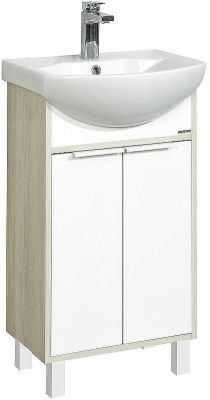 Тумба под раковину Aquaton Рико 50 1A212401RIB90 Белый Ясень фабрик