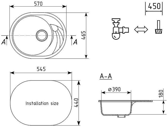 Кухонная мойка Ulgran Classic U-403-331 Белая