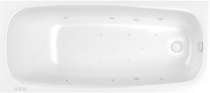 Акриловая ванна Whitecross Layla 170x75 0102.170075.100.RELAX.WH с гидромассажем