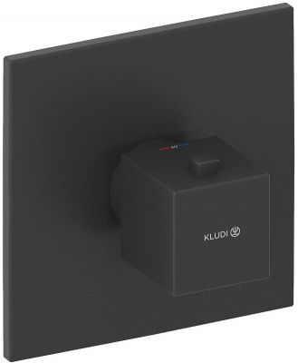 Смеситель для душа Kludi Decus 547393975 с термостатом Черный матовый