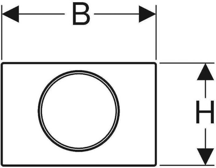 Клавиша смыва Geberit Sigma 10 NEW 115.758.JT.5 Белый матовый