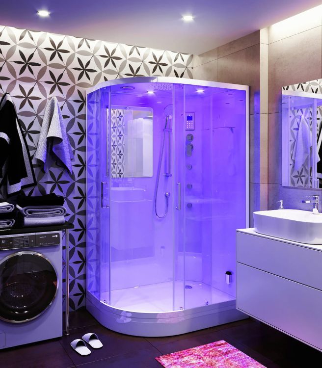 Душевая кабина TEUER Crystal D129-76R 120х90