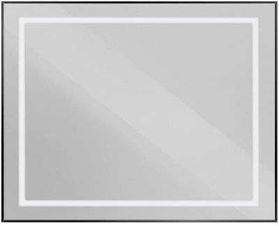 Зеркало BelBagno Kraft 100 SPC-KRAFT-1000-800-SENS-NERO с подсветкой Черное с сенсорным выключателем