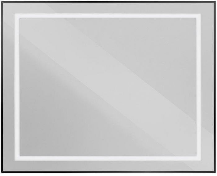 Зеркало BelBagno Kraft 100 SPC-KRAFT-1000-800-SENS-NERO с подсветкой Черное с сенсорным выключателем