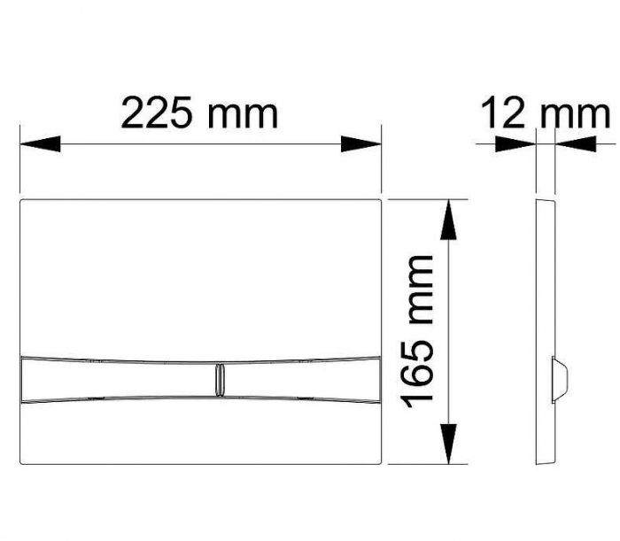 Клавиша смыва Berges Novum F1 040051 Белая