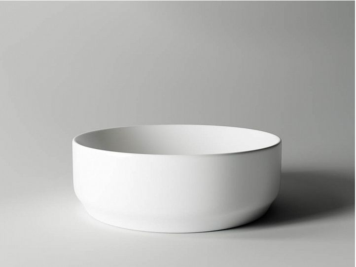 Умывальник CERAMICANOVA Element чаша накладная круглая (цвет Белый Матовый) CN6006