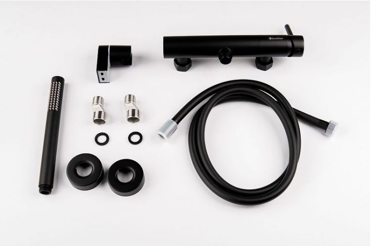 Смеситель для душа Knotlor Eclipse SS-22/BL цвет Черный матовый Смеситель для душа Knotlor Eclipse SS-22/BL цвет Черный матовый