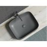 Умывальник CERAMICANOVA Element чаша накладная прямоугольная (Темный Антрацит Матовый) CN6052MDH