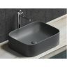 Умывальник CERAMICANOVA Element чаша накладная прямоугольная (Темный Антрацит Матовый) CN6052MDH