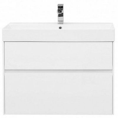 Тумба под раковину Aquanet Бруклин 85 подвесная Белая 203960